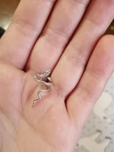 ROXI-Pendientes Vintage creativos de serpiente para mujer, de Plata de Ley 925 con Clip, regalo gótico para fiesta, sin Piercing