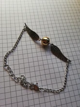 SUMENG-pulsera de bolsillo de Snitch Dorada para hombre y mujer, de moda, alas de tono Retro Vintage, regalo al por mayor, novedad de 2021