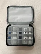 Caja organizadora de relojes de viaje con 18 ranuras para Apple Watch, caja de almacenamiento de correa de reloj, doble capa