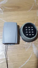 Teclado inalámbrico de metal para puerta de garaje, abridor de teclado con código rodante de 433mhz, con receptor de 2 canales de 12V/24V