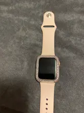 Funda protectora de diamante para Apple watch, carcasa de 44mm, 40mm, 42mm y 38mm para Apple watch band 5 4 3 2 1