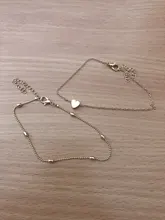 KINFOLK tobilleras mujer de moda Simple de oro corazón mujer pulseras tobilleras para mujer tobillera pie enlace joyería tobillera pulsera de cadena de la
