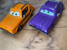 Disney-Coche de juguete de McQueen Jackson para niños, juguete de autos infantil de metal fundido, alusivo a película Cars, regalo de cumpleaños o de navidad, de alta calidad, 2, 3, 1:55