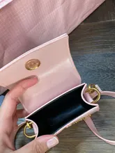 Jacquemus-Bolso De hombro cruzado De piel para mujer, bandolera De diseñador De lujo