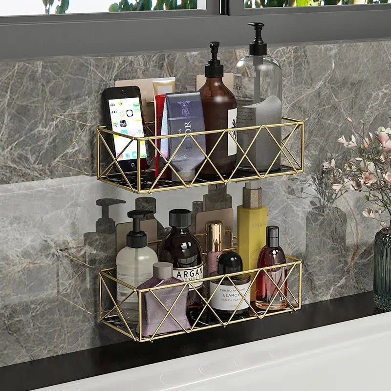 Punch-free Bathroom Shelf WC Shampoo Holder Shower Shelves Storage Rack Storage Basket Cosmetic Rack Organizer Bath Accessories
Punch-free Bathroom Shelf WC Shampoo Holder Shower Shelves Storage Rack Storage Basket Cosmetic Rack Organizer Bath Accessories