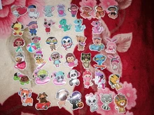 CA689 41 unids/set animales mundo del zoológico lindos adhesivos para juguetes de niño impermeables pegatinas para decoración de monopatín de equipaje DIY para ordenador portátil