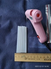 Pistola de pegamento de fusión en caliente Industrial, Mini pistolas con barras de pegamento de 7mm, herramienta de reparación térmica de temperatura de calor, accesorios DIY, 20W, UE