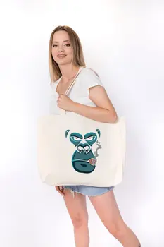 Angemiel Bag Large Cigar Smoking Gorilla Shopping Beach Tote Bag
Angemiel Bag Large Cigar Smoking Gorilla Shopping Beach Tote Bag