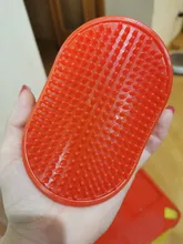 Goma blanda para perro, cepillo para el baño, masaje de limpieza, cepillo para gato, azul, rojo, verde, suministros para mascotas