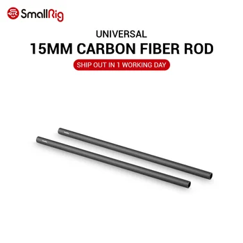 

SmallRig 15mm Carbon Fiber Rod Precision Crafted Support Rods 12inch Long for Dslr Camera Shoulder Rig System - 851 (2Pcs Pack)