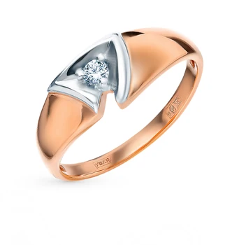 Gold ring with diamonds sunlight sample 585 
Gold ring with diamonds sunlight sample 585