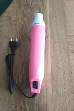 Pistola de calor de 220V, herramienta eléctrica de aire caliente de 300W con soporte para asiento retráctil, bricolaje, 1 ud.