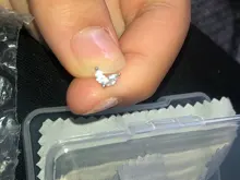 CANNER 100% de Plata de Ley 925 Zircon CZ Stud pendientes para las mujeres las niñas Piercing de Color oro pendientes de la joyería pendientes de botón pendientes