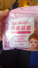 Mascarilla de compresión Facial no tejida, máscara de tejido de papel, herramienta de maquillaje, mascarilla comprimida desechable para el cuidado de la piel, 50 Uds.