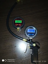 Inflator Hose Pressure-Gauge Air-Tire Digital 200-Psi Vehicle-Tester Air-Chuck Car Truck
