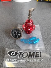 Regulador de presión de combustible tomei, Universal, ajustable, con indicador e instrucciones originales, nuevo