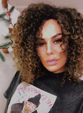 Sintético de la onda profunda del pelo trenzado extensiones de 10 corto 3 unids/pack cabello ombré ondulado extensiones de pelo ondulado