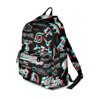 Backpack 3D logos anime (glitch). 
Backpack 3D logos anime (glitch).
