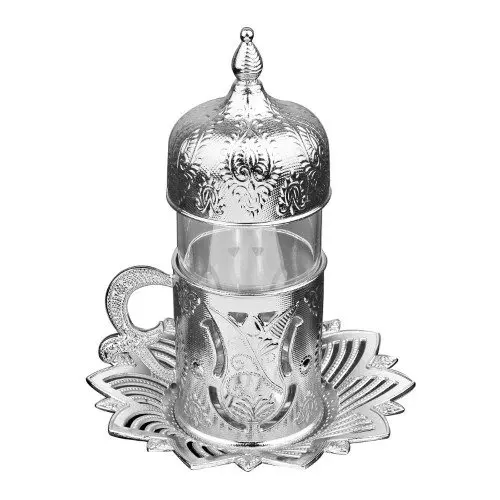 AMAZING WITH ELEGANT COLOR Busem Ahsen Covered Tulip Patterned Water Glass 4 Pieces Silver Color
AMAZING WITH ELEGANT COLOR Busem Ahsen Covered Tulip Patterned Water Glass 4 Pieces Silver Color