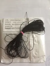 Cordón de nailon negro de 0,4-1,5mm, 10 metros/lote, hilo de macramé con nudo chino, pulsera trenzada, borlas, hilo de abalorios