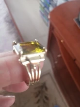FDLK Retro de las mujeres de la joyería Vintage corte de la princesa diamante amarillo de imitación de regalo anillos de boda Banda, tamaño 5-12