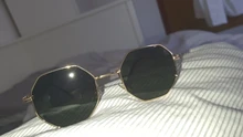 Sunglasses Vintage Retro Women Goggles Frame Lens Driver's Polygon Round Small Luxury