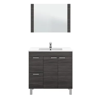 Furniture for bathroom or Toilet with sink CERAMIC and mirror Color matching Gray Ash 2 Doors and 2 drawers 80x80x45 cm
Furniture for bathroom or Toilet with sink CERAMIC and mirror Color matching Gray Ash 2 Doors and 2 drawers 80x80x45 cm