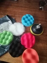 Herramientas de decoración de coche pulido y encerado, esponja de pulido encerado, rueda de esponja de abrillantado para coche, 3 pulgadas, 8 piezas