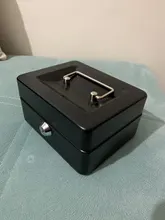 Caja fuerte de acero con cerradura de llave portátil, Mini caja de almacenamiento de dinero de seguridad, moneda oculta, joyería