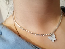 Gargantilla de mariposa acrílica deslumbrante, collar con cadena de diamantes de imitación, collar sencillo de Color blanco y negro, joyería Coreana de Animal