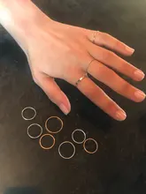Anillos de diseño Simple para mujer, conjuntos de anillos para articulaciones delgadas Vintage para mujer, joyería para dedos, 10 Uds.