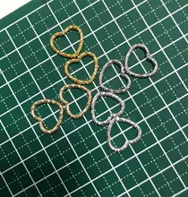 50 Uds 16,5mm estrella de oro anillas, conectores de anillos partidos adornos de artesanía de bricolaje espaciador perlas para joyería encontrar hacer