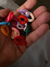 Unids/lote de 5-50 unidades/lote, Color mezclado acrílico, giro plano, ovalado, anillo abierto, Conector de cuentas, collares y pulseras para fabricación de cadena de enlace, cadena colorida