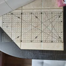 1 Pc * 30*15 Cm regla de Patchwork acolchado herramientas de alto grado Material acrílico regla transparente escala de la escuela, la