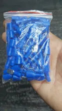 Conector de Cable de crimpado de pala aislada, Kit de Terminal macho hembra de 100mm, 16-14 AWG, 22-16AWG, 12-10AWG, 6,3 Uds.
