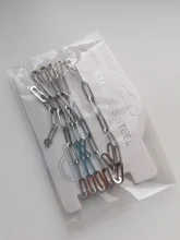 1 metro 4x14mm de acero inoxidable de oro Cable Rolo cadenas de alambre plano elegante cadena de ajuste para la fabricación de la joyería DIY