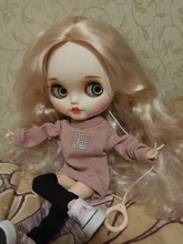 24 unids/lote 14mm Blyth muñeca ojos de Chips de vidrio delgado pupila ojo DIY accesorios BT109