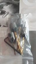 3-10mm vástago redondo revestimiento de titanio de HSS Countersink taladro poco carpintería chaflán aburrido herramienta para trabajar la madera con Hex L-llave