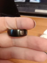 Anillo de acero inoxidable con diseño de alas de la libertad para hombre y mujer, sortija de 8mm, color negro, plateado, para Fans de Anime