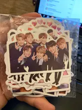 Pegatinas Kpop para ordenador portátil, equipaje, Maleta de motocicleta, monopatín, teléfono, PVC, 50 Uds.