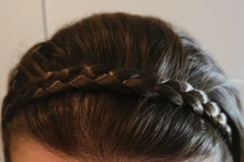 S-noilite diademas trenzadas bandas para el cabello trenzadas accesorios para el cabello extensiones de cabello sintético cabello falso para mujeres