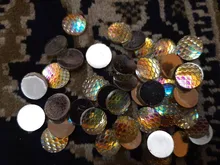 40 piezas 8mm 10mm 12mm Colores mixtos sirena pescado escala plana trasera Diamante de imitación redondo cabujón adorno Scrapbooking manualidades DIY