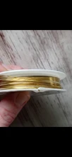 0,25/0,3/0,4/0,5/0,6/0,7/0,8/1mm 1 rollo de aleación de Color dorado y plateado de cuerda para cuentas cables de cobre Cordón de alambre de la joyería de DIY