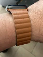 Correa de cuero para Apple Watch, 44mm, 40mm, 38mm, 42mm, accesorios, pulsera magnética, pulsera iWatch serie 3 4 5 se 6