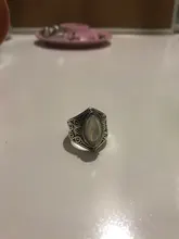 Anillos de cristal de curación grande Tibetano para mujer, joyas de piedra lunar indio antiguo bohemio, joyería fina, regalos para chicas