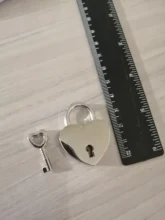 Padlock-Bag Luggage-Box Suitcase Key-Lock Metal Heart-Shape Vintage Mini with 1pcs