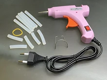 Pistola de pegamento de fusión en caliente Industrial, Mini pistolas con barras de pegamento de 7mm, herramienta de reparación térmica de temperatura de calor, accesorios DIY, 20W, UE