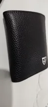 Mini cartera pequeña de cuero genuino para hombre, monedero Delgado, Vallet, tarjetero corto, Kashelek Partmone