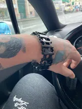 Pulsera multifunción de acero inoxidable para bicicleta, Kit de herramientas de conducción de perno, pulsera de banda de rodadura, herramienta fácil de usar para exteriores