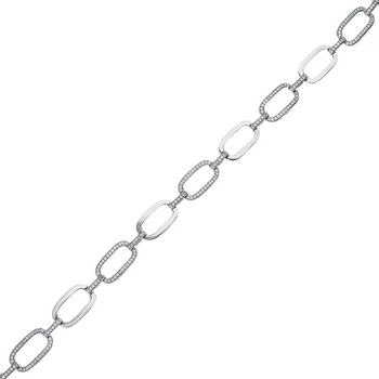 Silver Bracelet with zirconium and cubic zirconium sunlight sample 925 
Silver Bracelet with zirconium and cubic zirconium sunlight sample 925